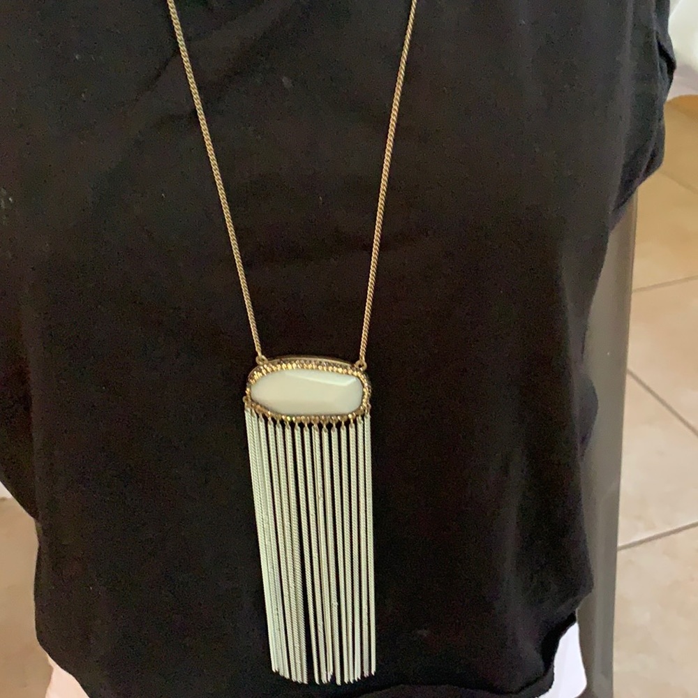 Necklace with silver /tassel - Picture 1 of 4